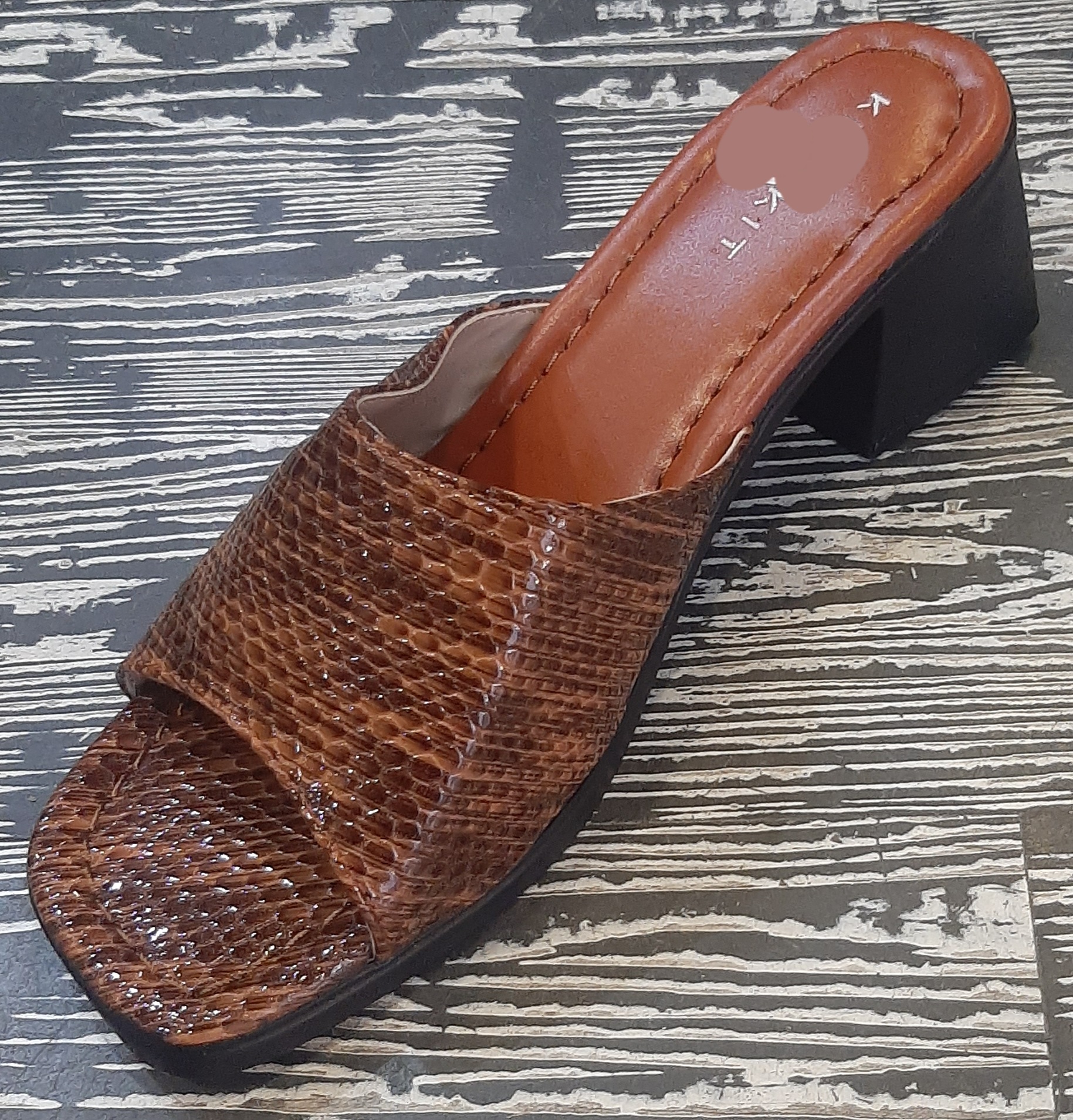 صندل زنانه کیتو پاشنه ۵ سانت پوست ماری کیتو